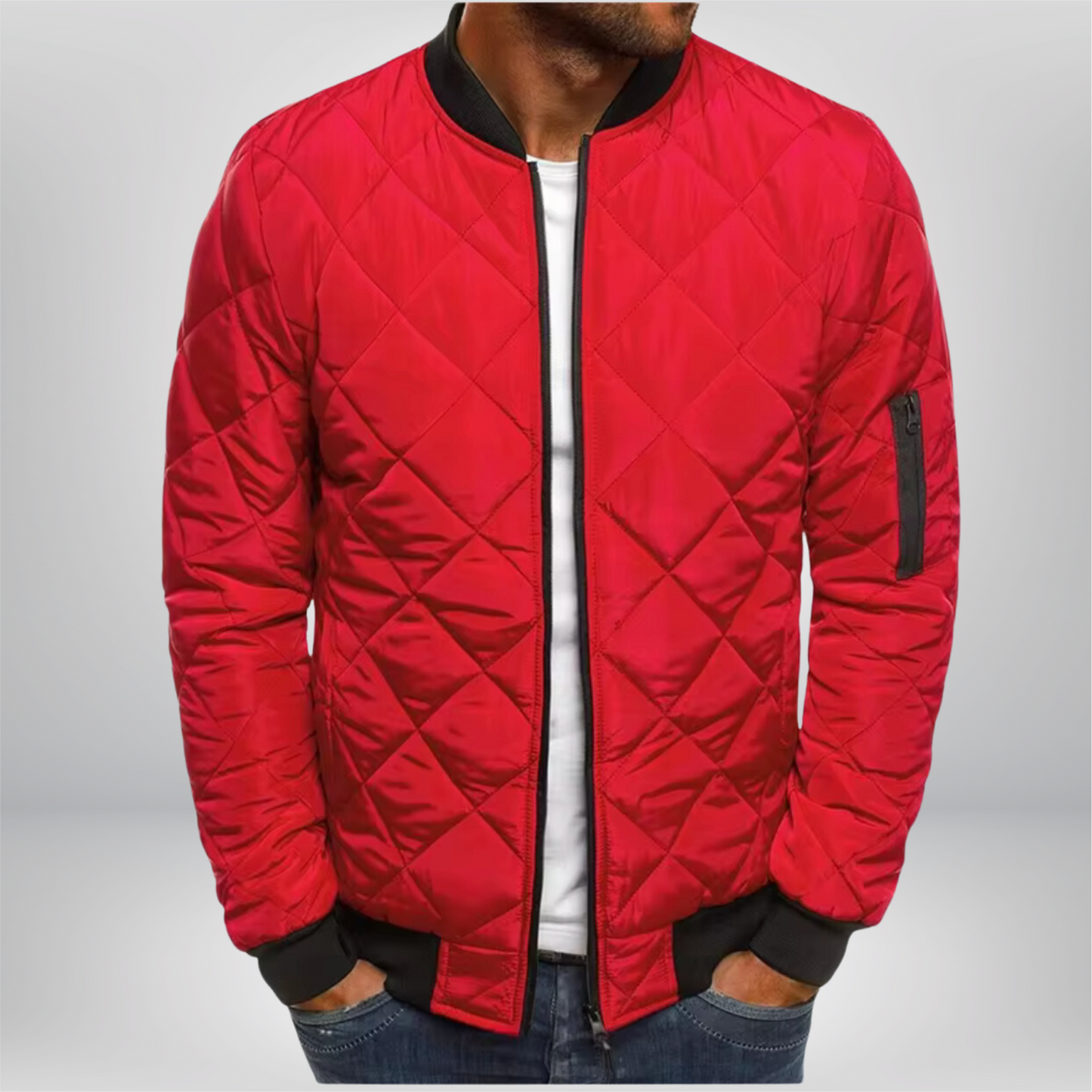 Maxim | Quilted Bomber Jacket