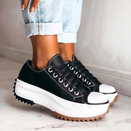 Platform Leather Sneakers