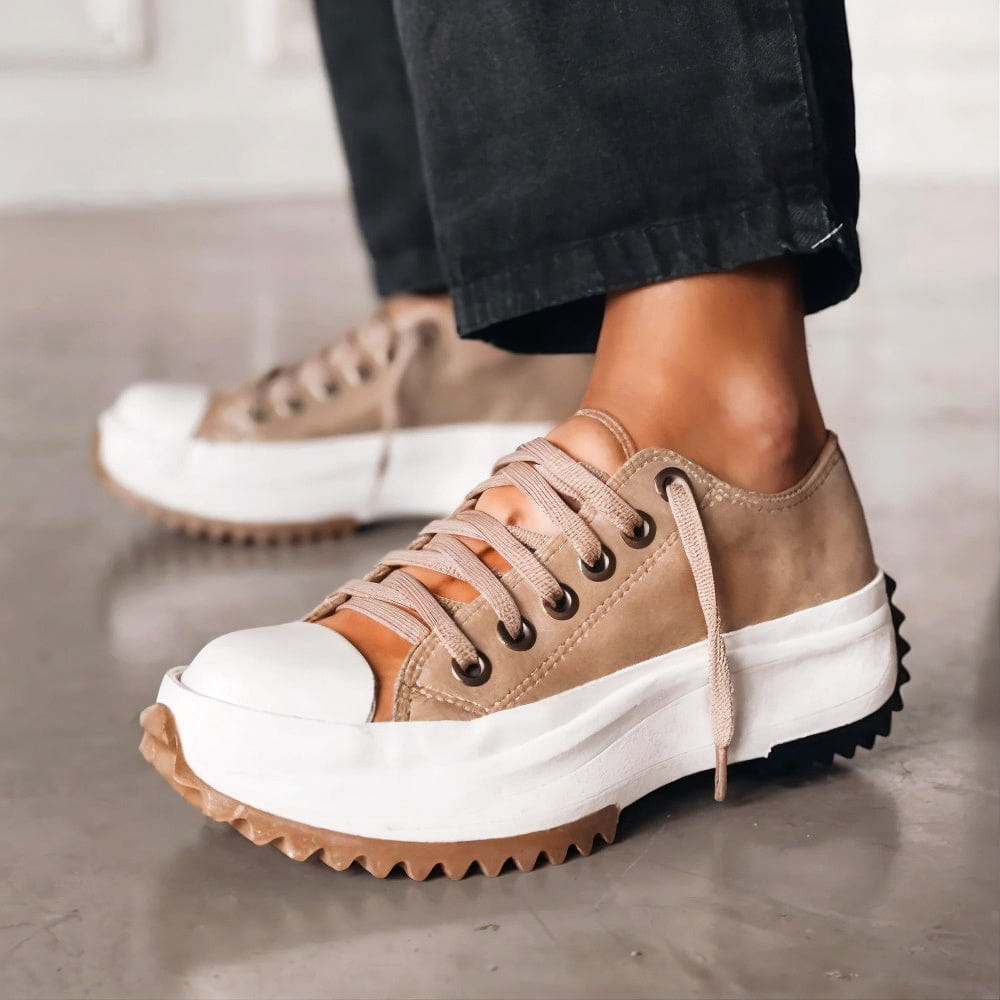 Platform Leather Sneakers