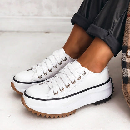 Platform Leather Sneakers