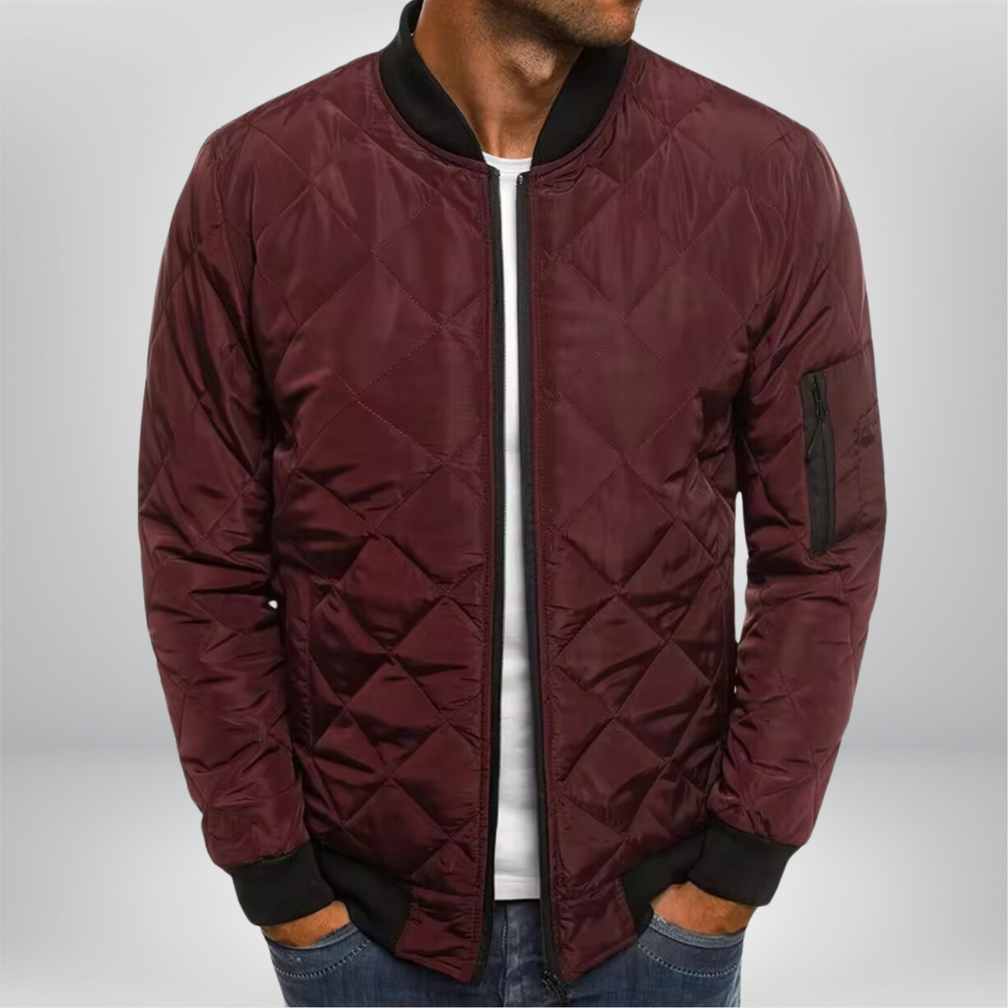 Maxim | Quilted Bomber Jacket