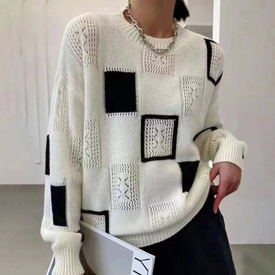 Non Duality | Block Design Cozy Sweater