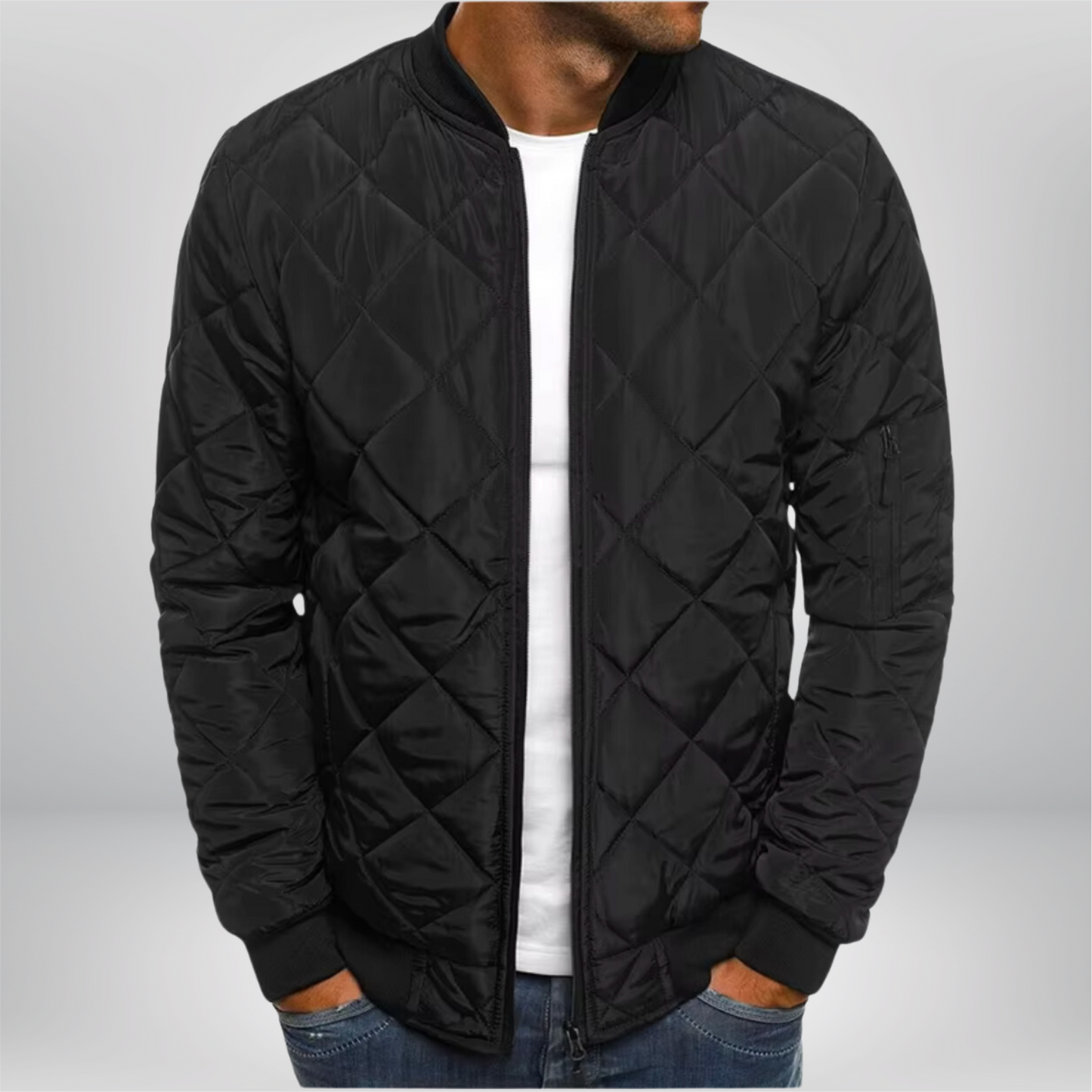 Maxim | Quilted Bomber Jacket