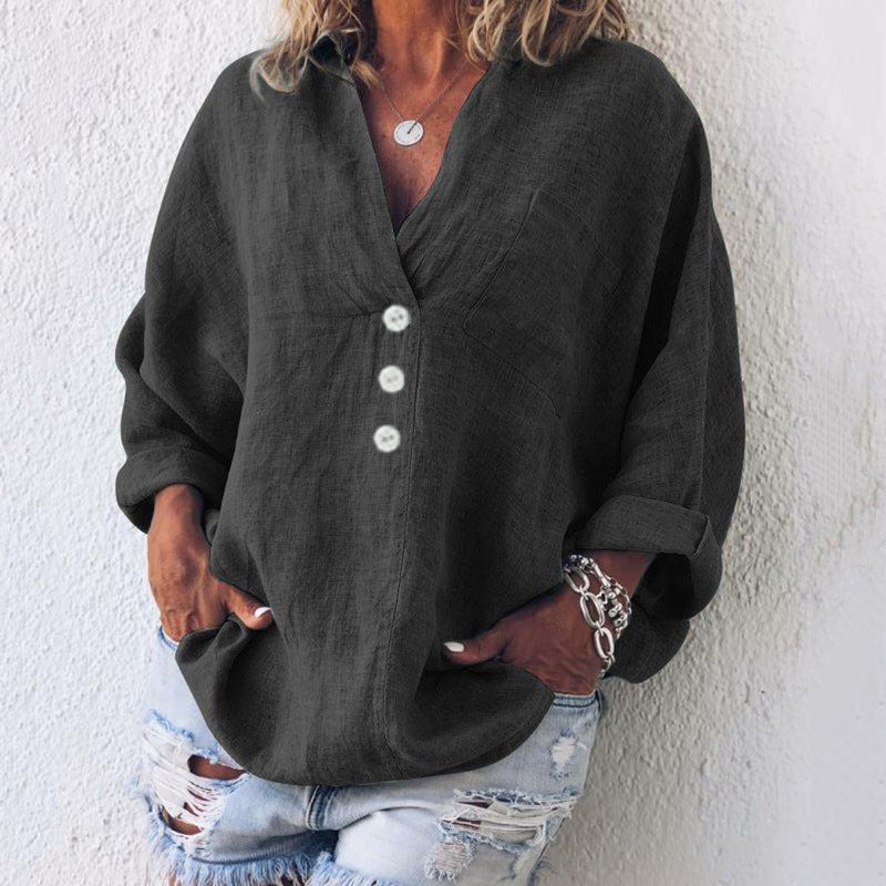 Kirsty™ - Stylish Cotton/Linen Pullover