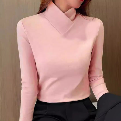 Stacie™ - Elegant turtleneck sweater with high collar