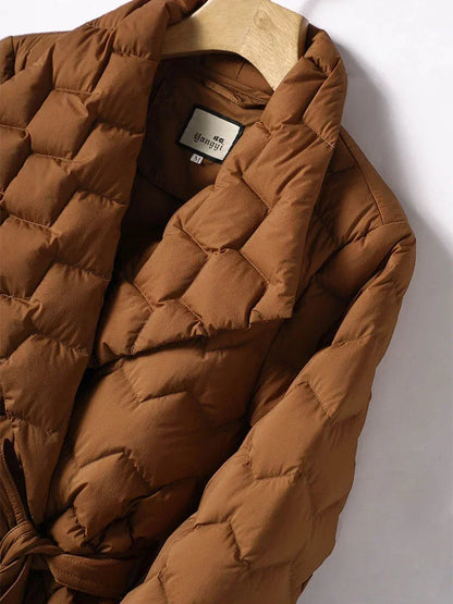 Elegance Belted Down Parka