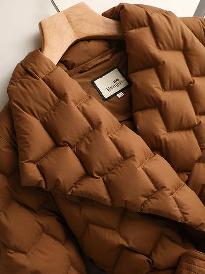 Elegance Belted Down Parka