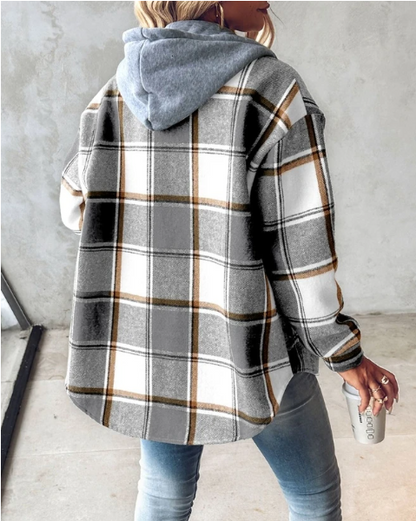 MARTINA - Comfy Flannel Hoodie