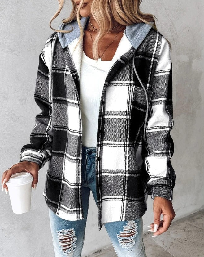 MARTINA - Comfy Flannel Hoodie