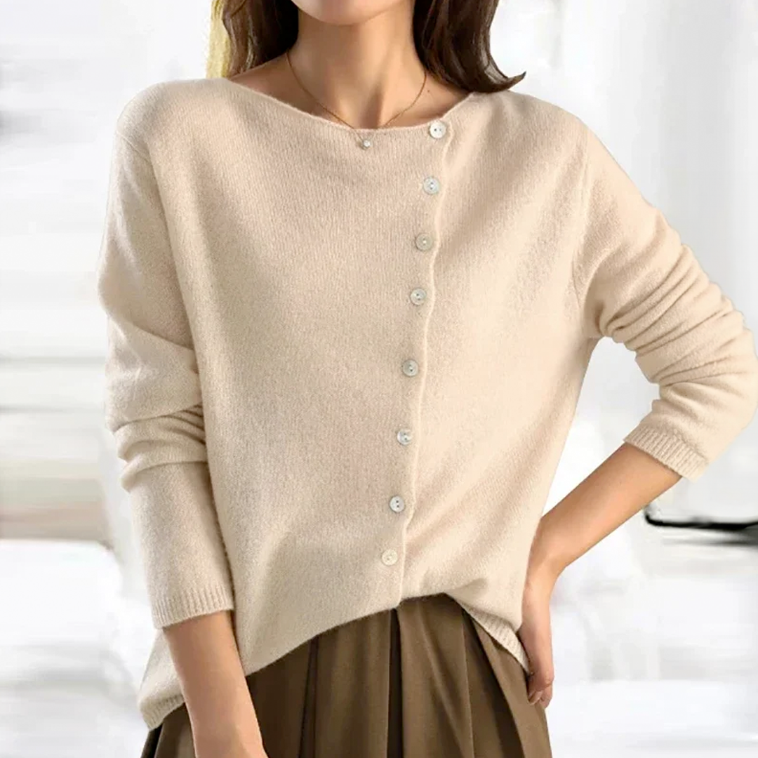 Camille - Elegant Wool Cardigan