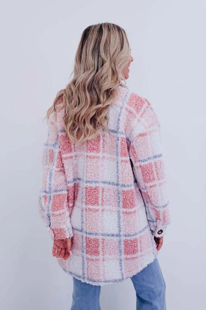 Emily | Plaid Polar Fleece Jacket