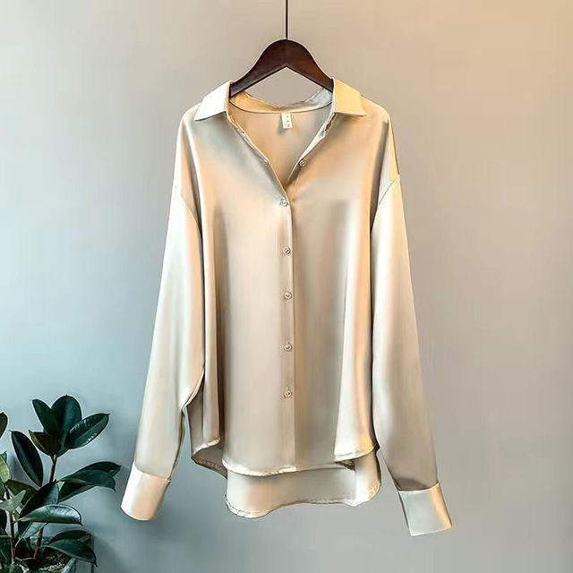 Women's satin shirt